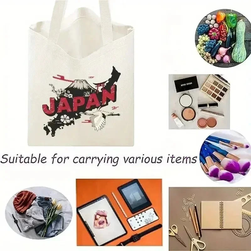 Cute Cat Print Tote Bag Large Capacity Shoulder Shopping Bag for Leisure and Everyday Use Multipurpose Reusable Fashion Handbag