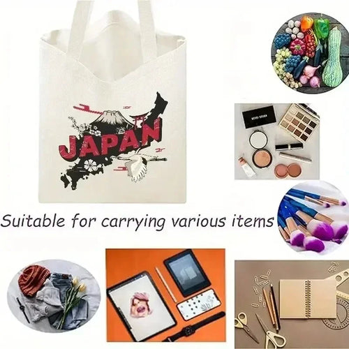 Cute Cat Print Tote Bag Large Capacity Shoulder Shopping Bag for Leisure and Everyday Use Multipurpose Reusable Fashion Handbag